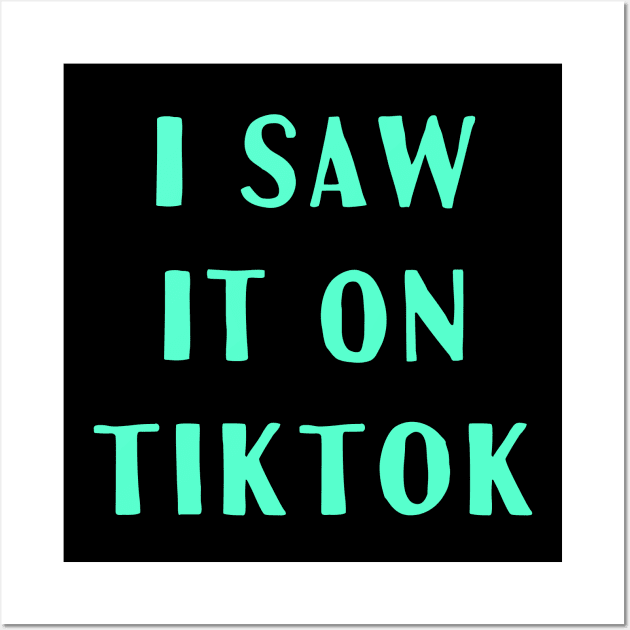 TikTok Funny Gift For Teen Girls Wall Art by Little Duck Designs